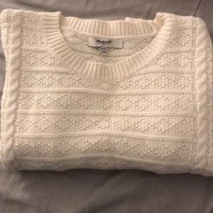 Madewell white Knit sweater